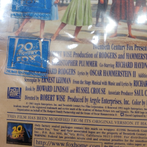 The Sound of Music Original Vintage VHS 1993 Sealed BRAND NEW Condition is as - Picture 5 of 10